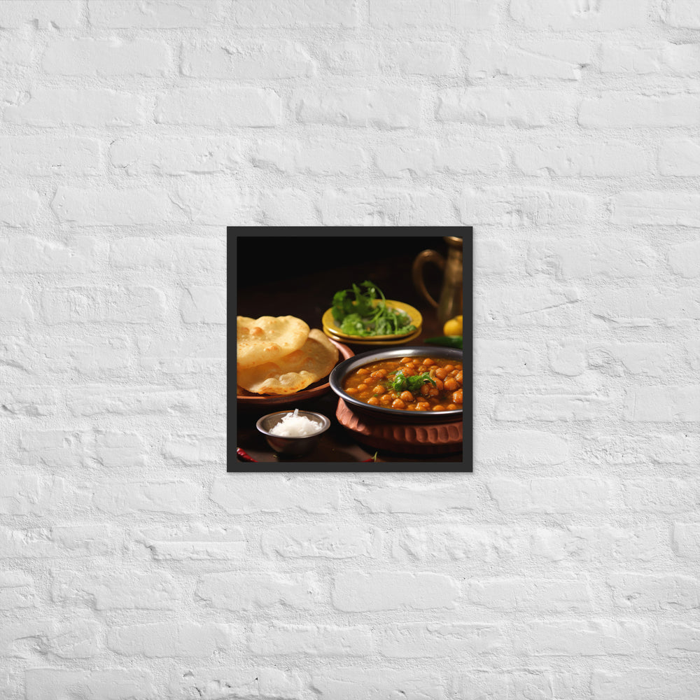 Chole Bhature Framed poster 🤤 from Yumify.AI