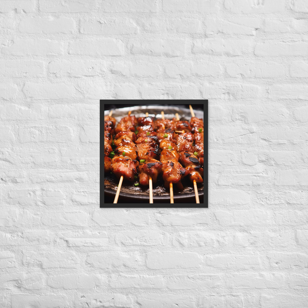 Yakitori Framed poster 🤤 from Yumify.AI