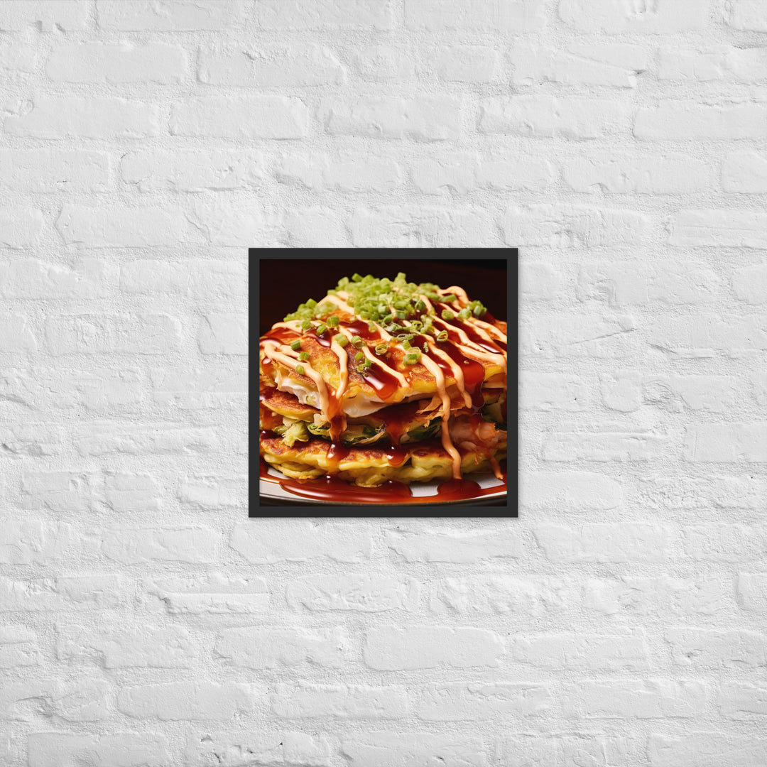 Okonomiyaki Framed poster 🤤 from Yumify.AI