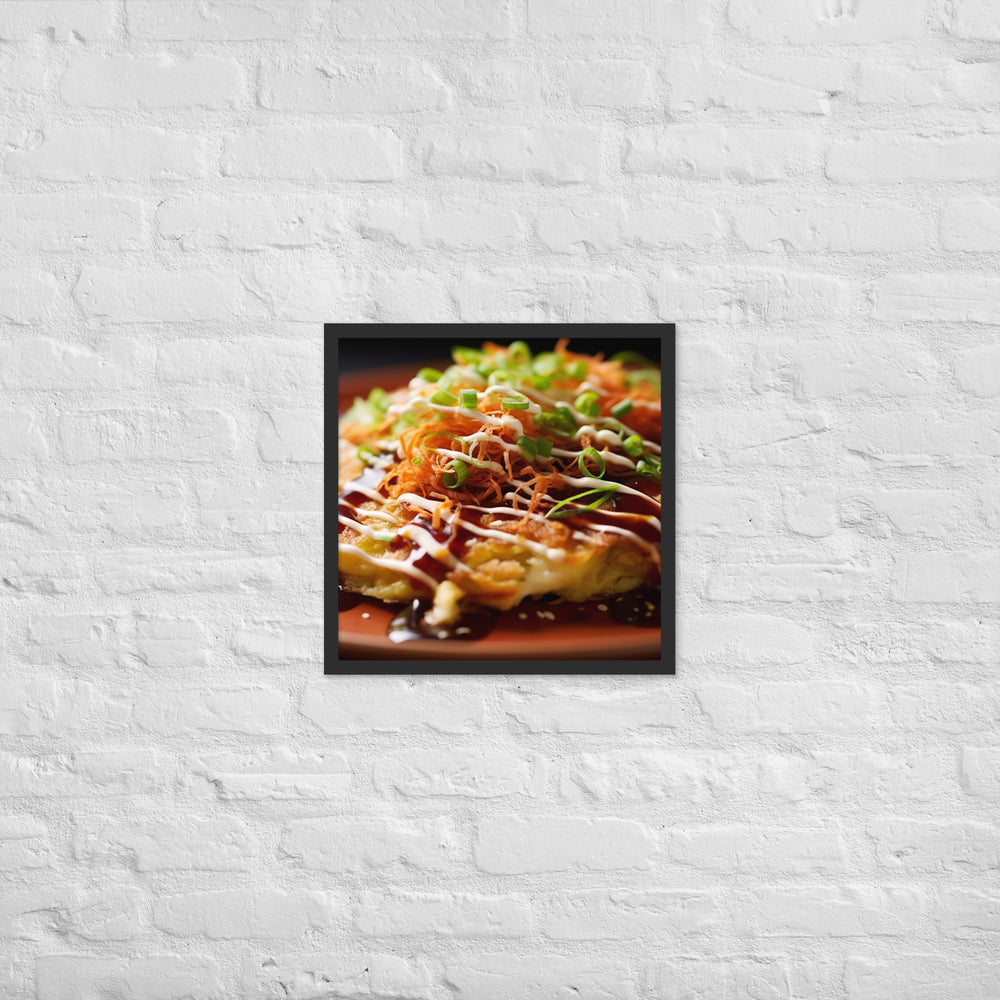 Okonomiyaki Framed poster 🤤 from Yumify.AI