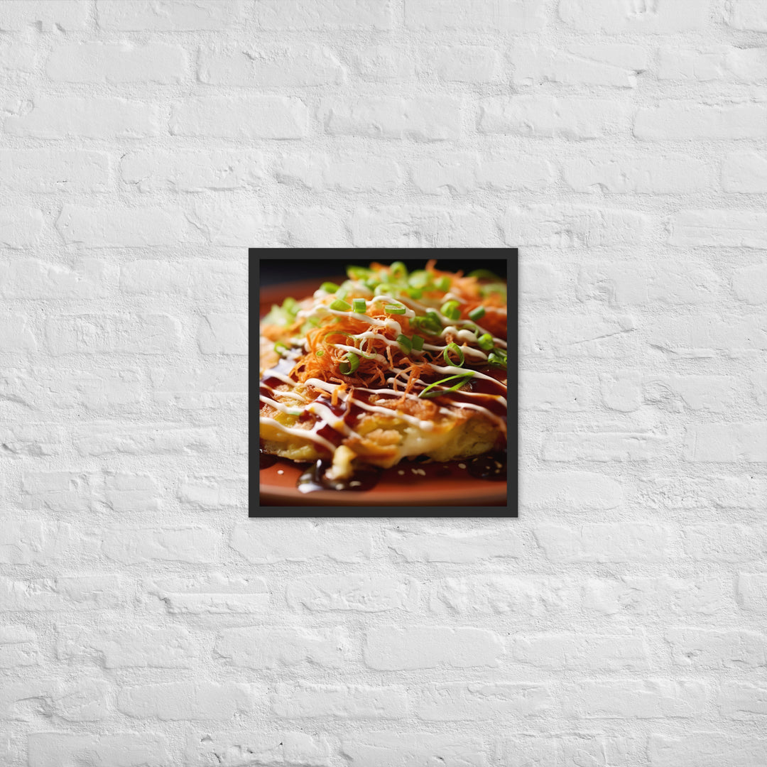 Okonomiyaki Framed poster 🤤 from Yumify.AI