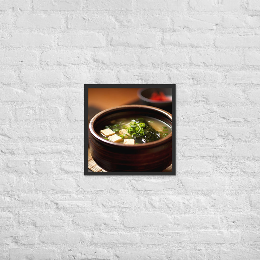 Miso Soup Framed poster 🤤 from Yumify.AI