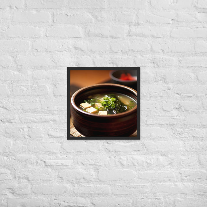 Miso Soup Framed poster 🤤 from Yumify.AI