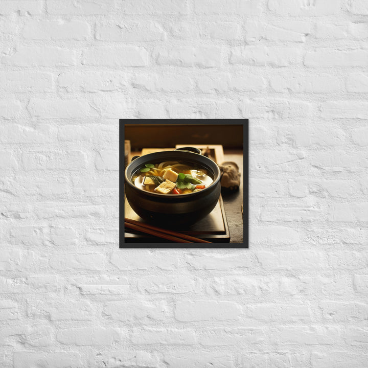 Miso Soup Framed poster 🤤 from Yumify.AI