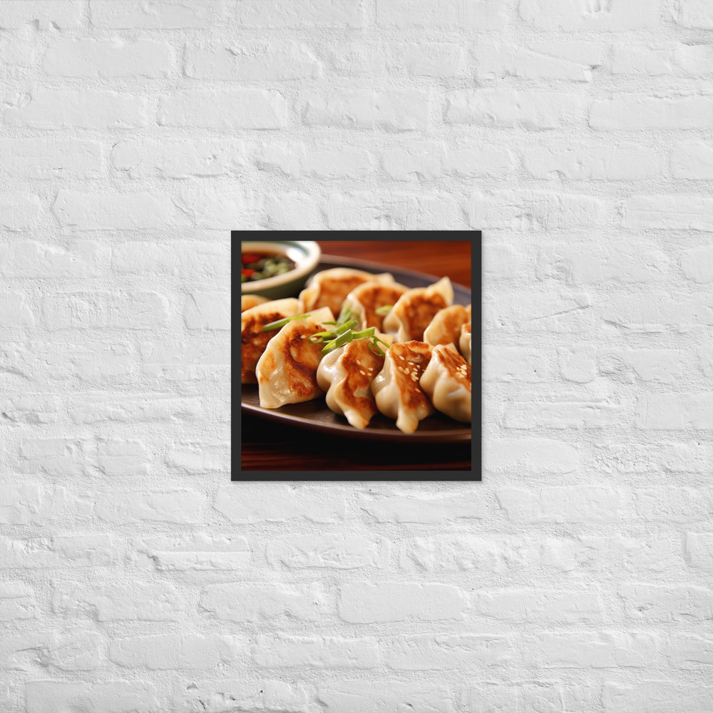 Gyoza Framed poster 🤤 from Yumify.AI