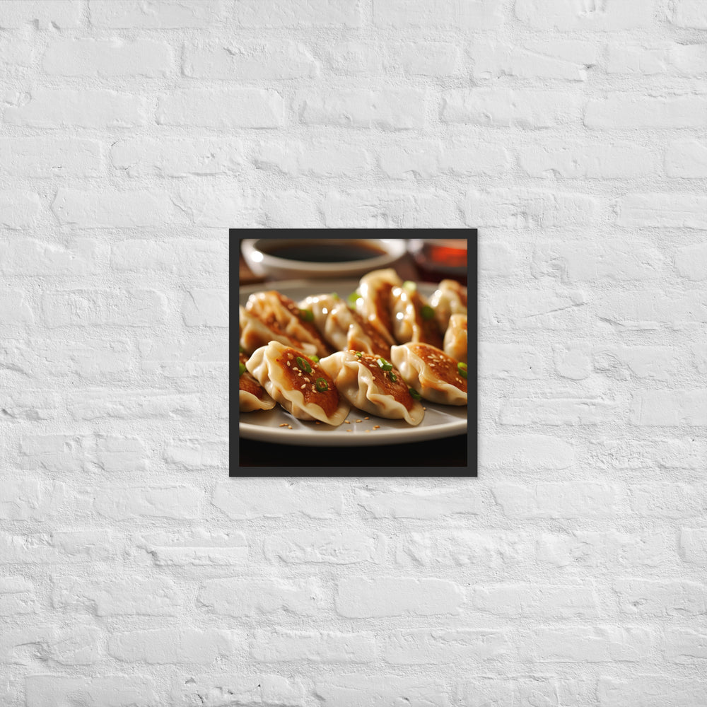 Gyoza Framed poster 🤤 from Yumify.AI