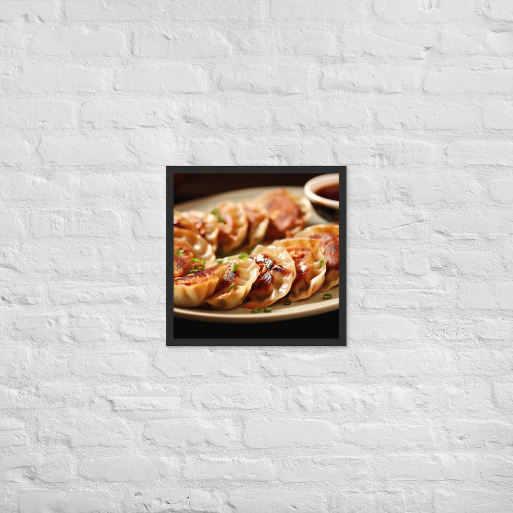 Gyoza Framed poster 🤤 from Yumify.AI