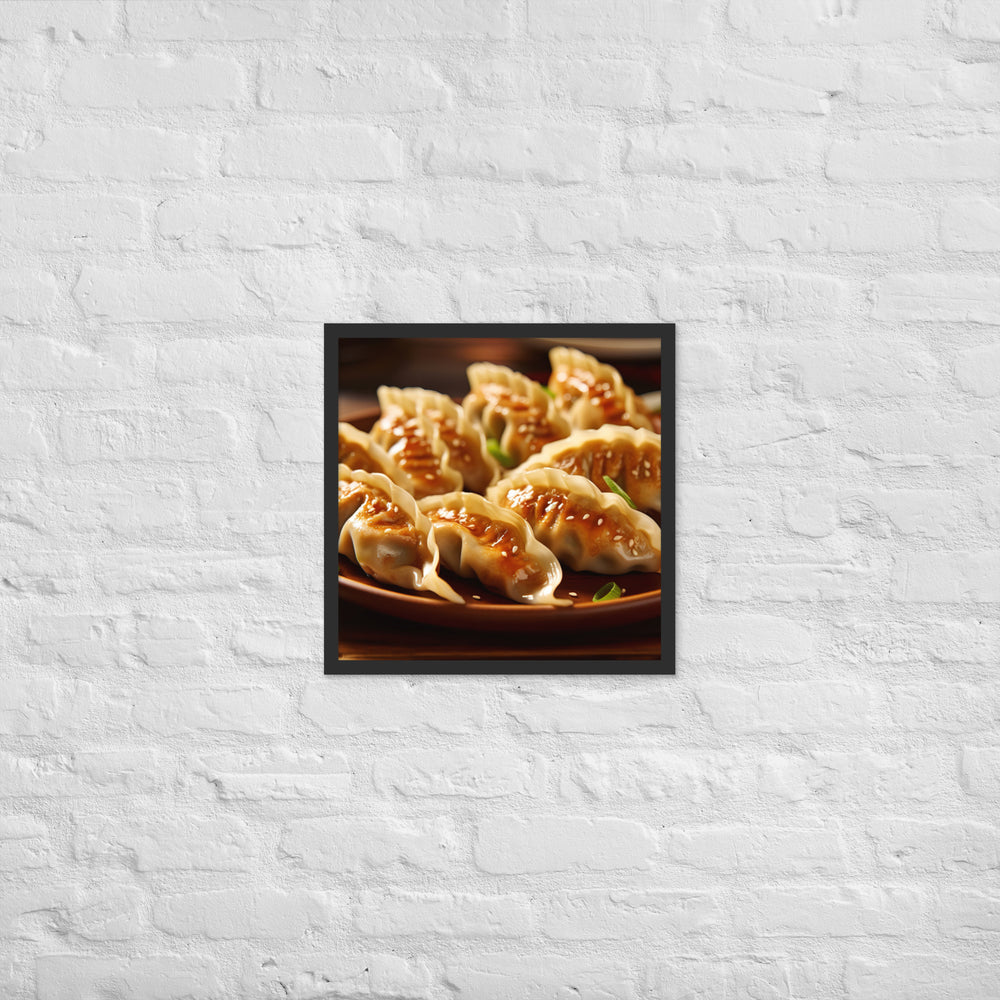 Gyoza Framed poster 🤤 from Yumify.AI