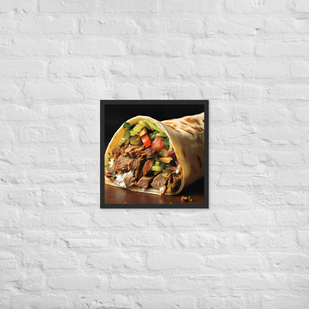 Mixed Shawarma Framed poster 🤤 from Yumify.AI