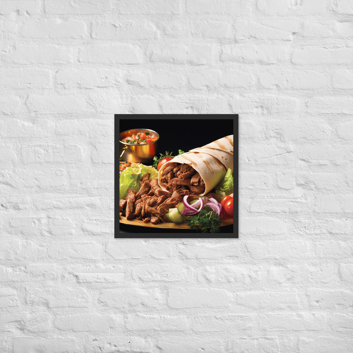 Mixed Shawarma Framed poster 🤤 from Yumify.AI