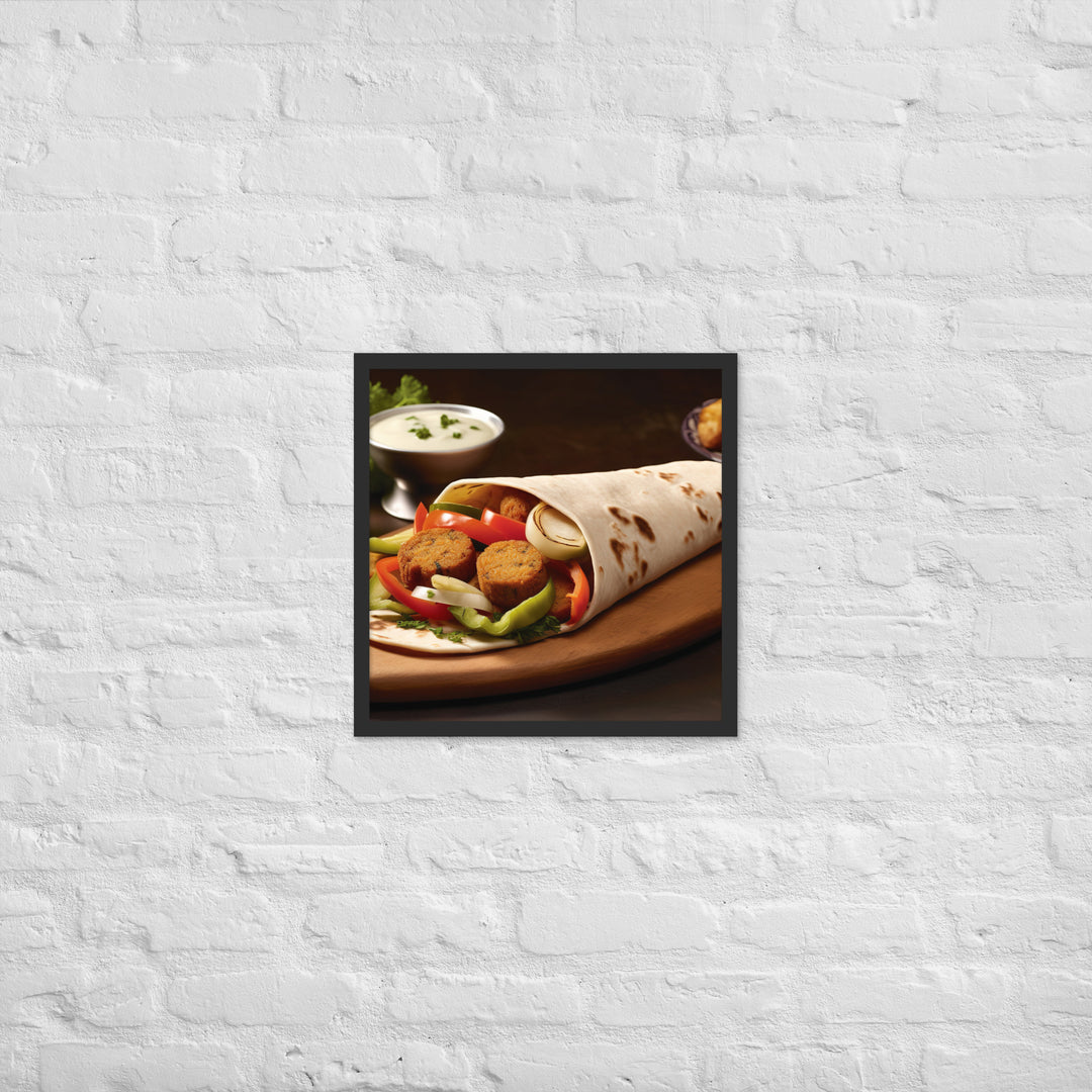 Falafel Shawarma Framed poster 🤤 from Yumify.AI