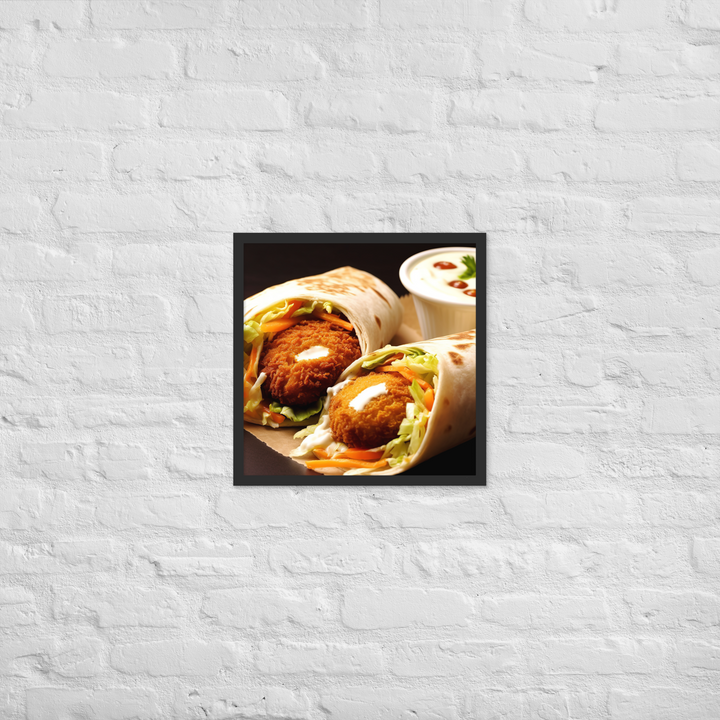 Falafel Shawarma Framed poster 🤤 from Yumify.AI