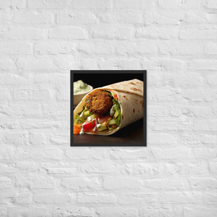 Falafel Shawarma Framed poster 🤤 from Yumify.AI