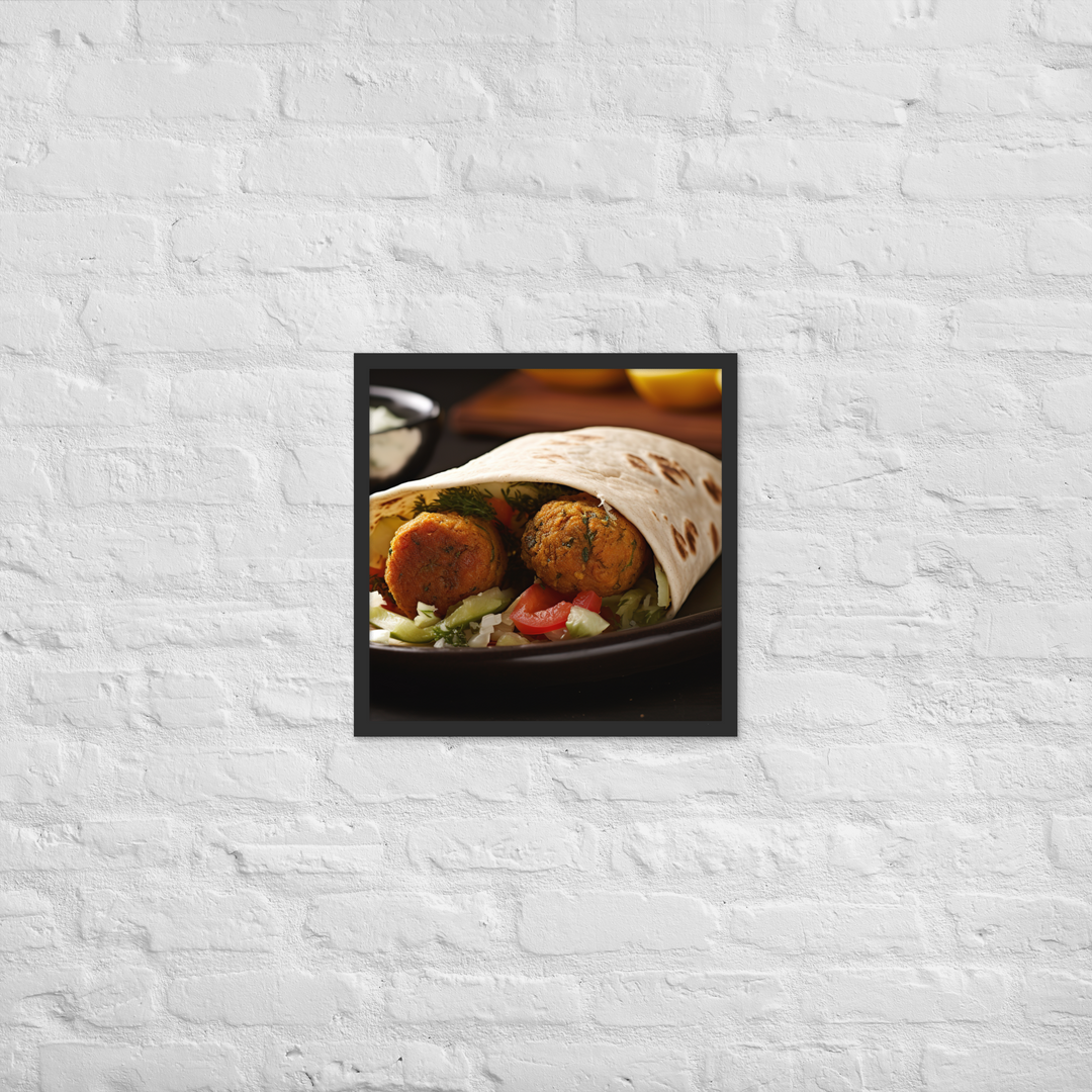 Falafel Shawarma Framed poster 🤤 from Yumify.AI