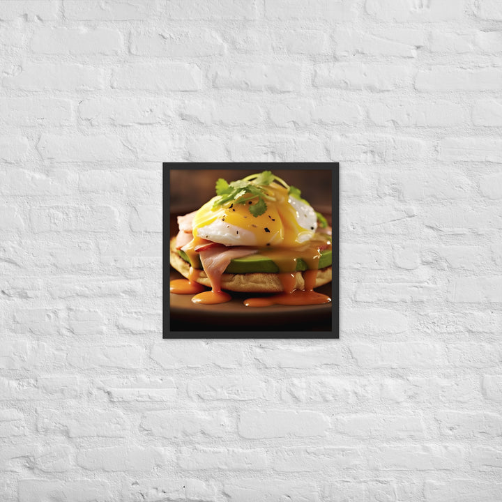 Southwest Eggs Benedict Framed poster 🤤 from Yumify.AI