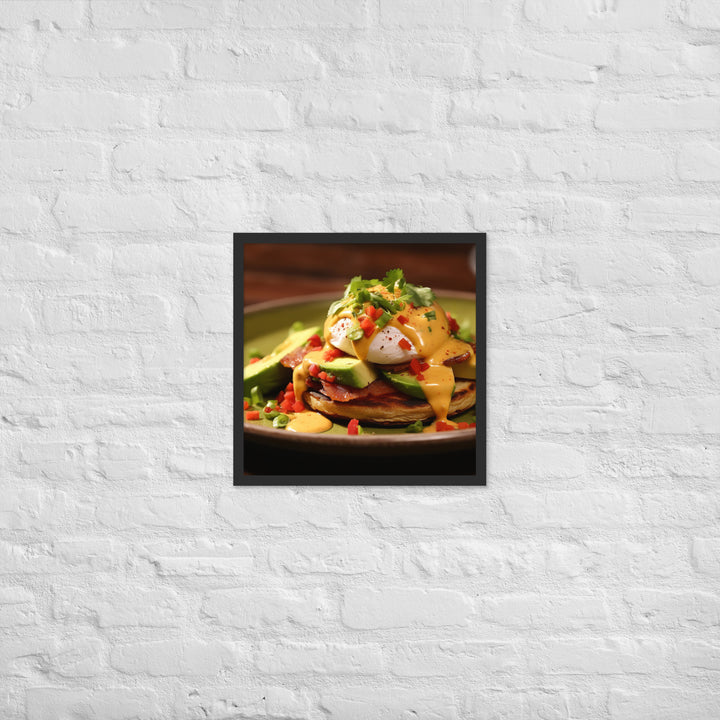 Southwest Eggs Benedict Framed poster 🤤 from Yumify.AI