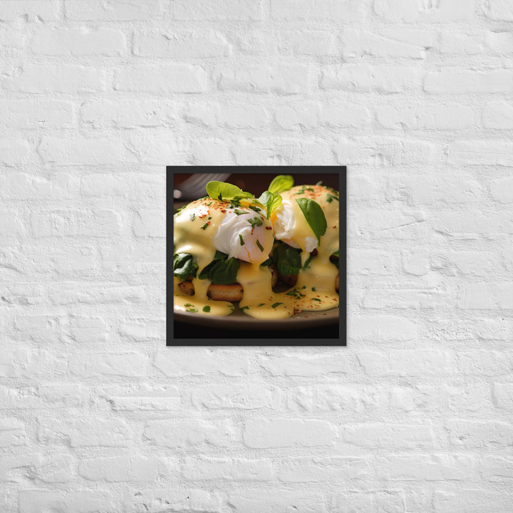 Florentine Eggs Benedict Framed poster 🤤 from Yumify.AI