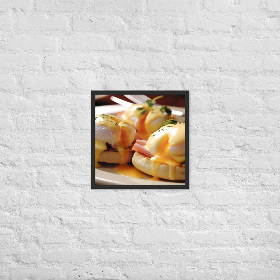 Classic Eggs Benedict Framed poster 🤤 from Yumify.AI