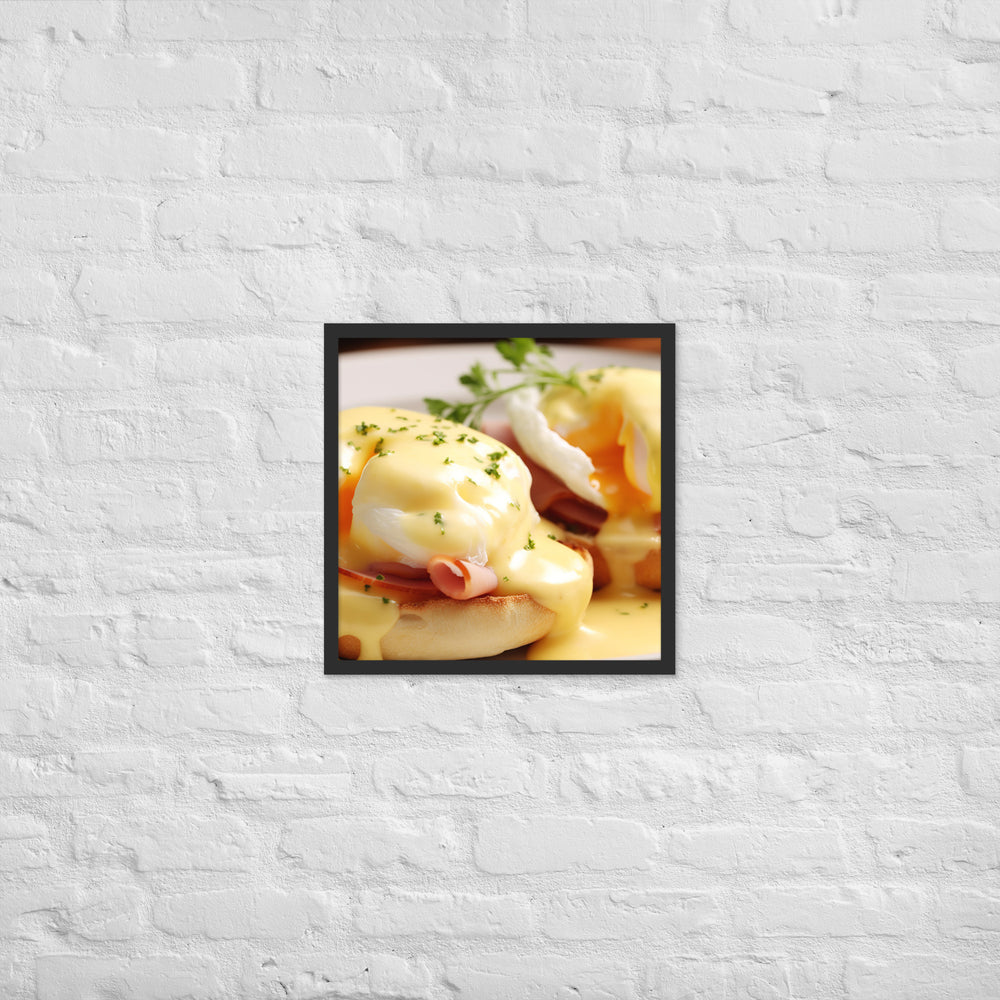 Classic Eggs Benedict Framed poster 🤤 from Yumify.AI