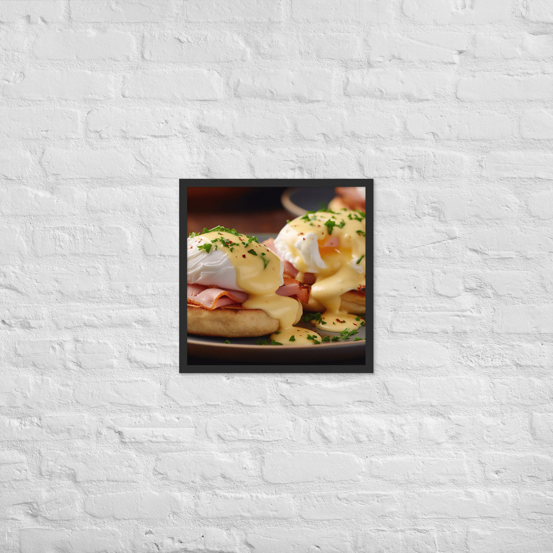 Classic Eggs Benedict Framed poster 🤤 from Yumify.AI