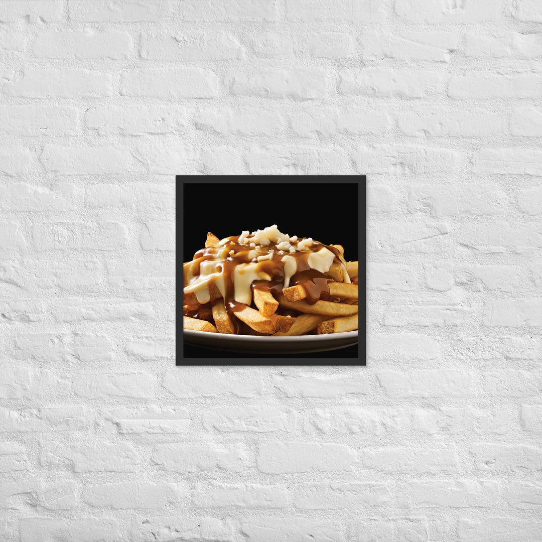 Poutine Framed poster 🤤 from Yumify.AI