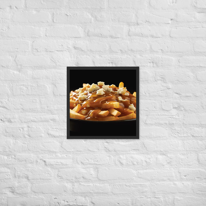 Poutine Framed poster 🤤 from Yumify.AI