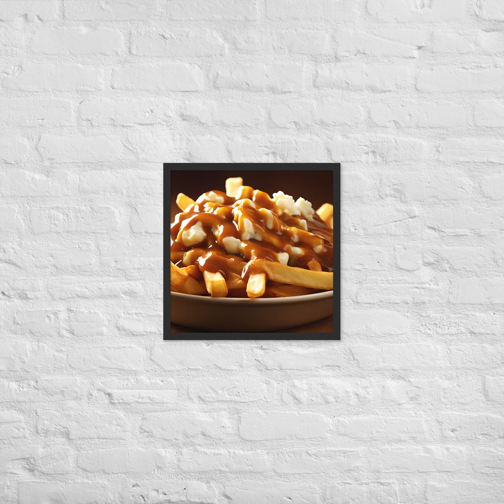 Poutine Framed poster 🤤 from Yumify.AI