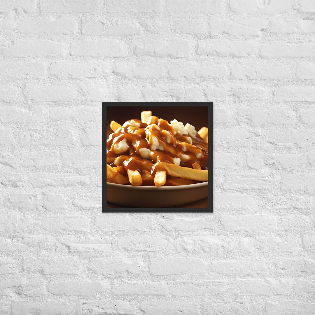 Poutine Framed poster 🤤 from Yumify.AI