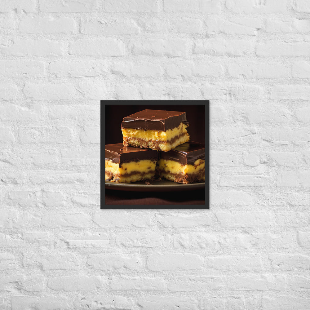 Nanaimo Bars Framed poster 🤤 from Yumify.AI