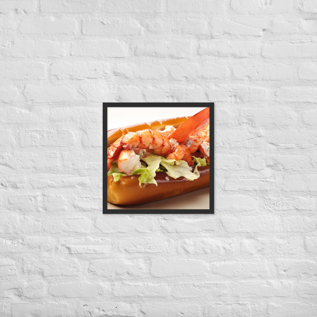 Lobster Roll Framed poster 🤤 from Yumify.AI