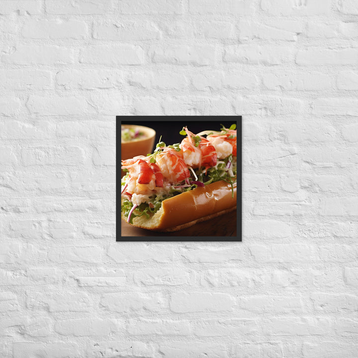 Lobster Roll Framed poster 🤤 from Yumify.AI