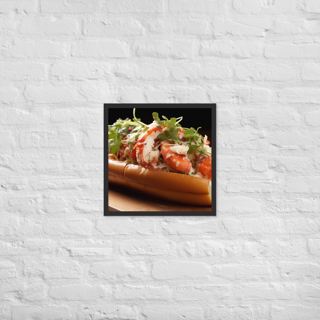 Lobster Roll Framed poster 🤤 from Yumify.AI