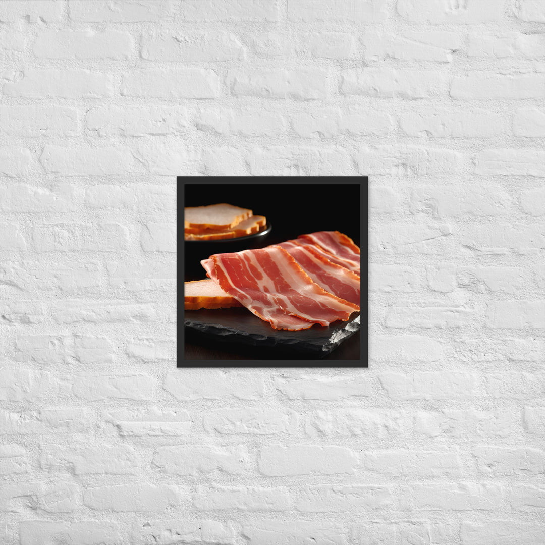 Canadian Bacon Framed poster 🤤 from Yumify.AI