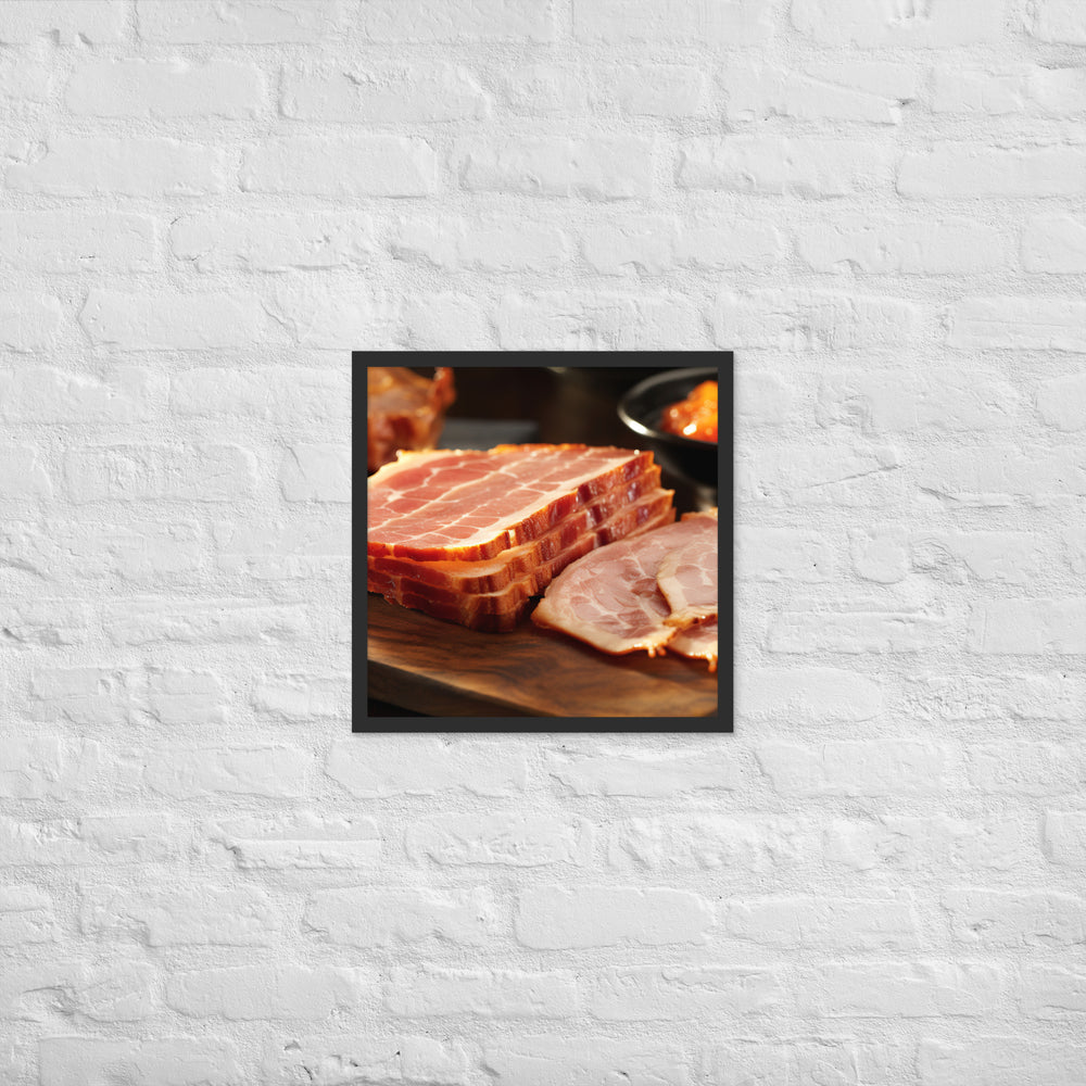 Canadian Bacon Framed poster 🤤 from Yumify.AI