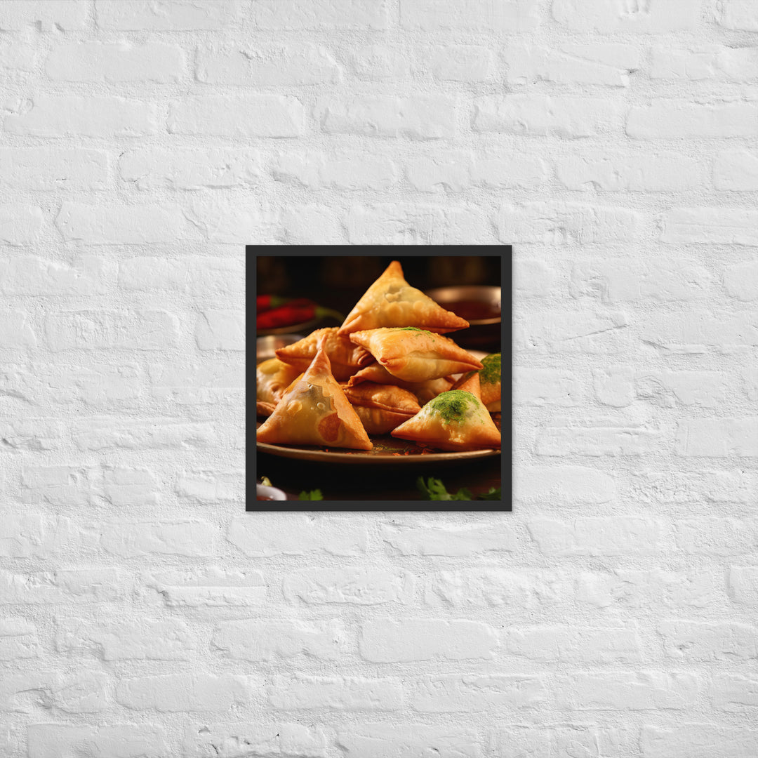 Samosa Framed poster 🤤 from Yumify.AI