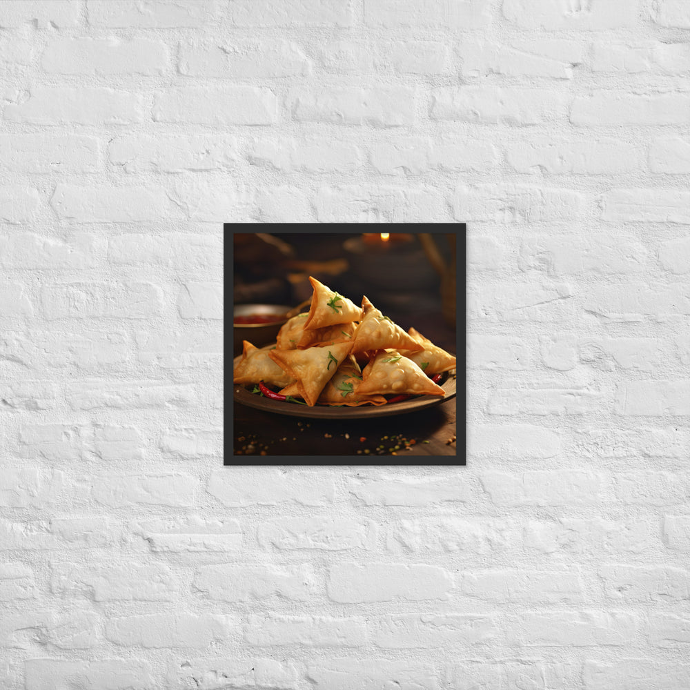 Samosa Framed poster 🤤 from Yumify.AI