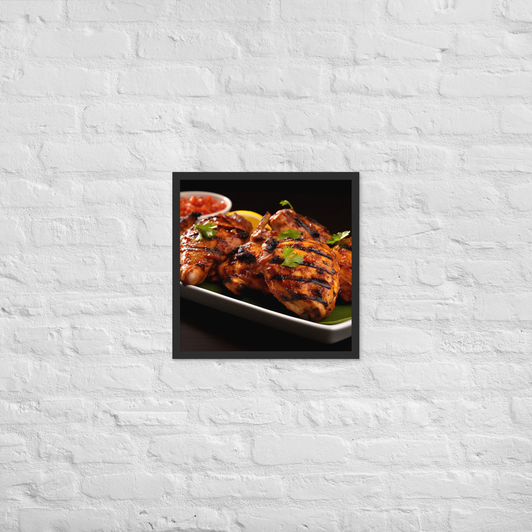 Kenyan Pilipili Chicken Framed poster 🤤 from Yumify.AI