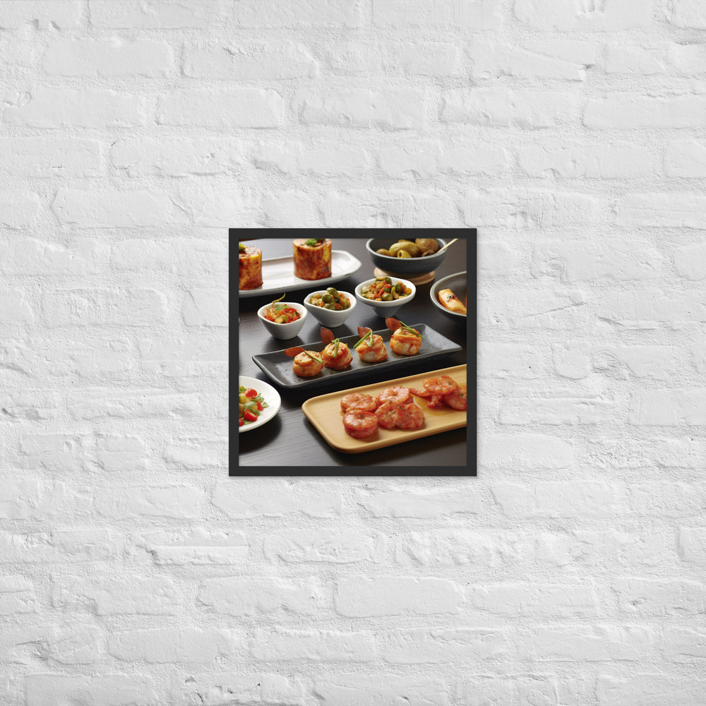 Tapas Framed poster 🤤 from Yumify.AI