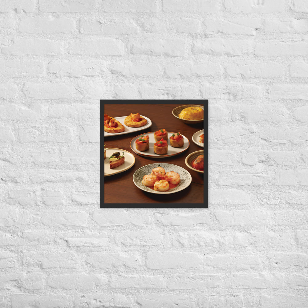 Tapas Framed poster 🤤 from Yumify.AI