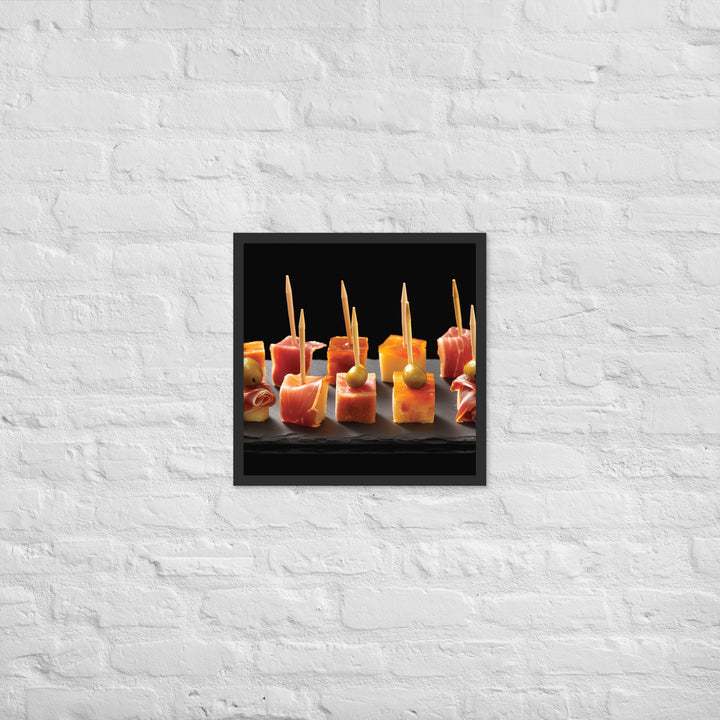 Pinchos de Jamn Framed poster 🤤 from Yumify.AI