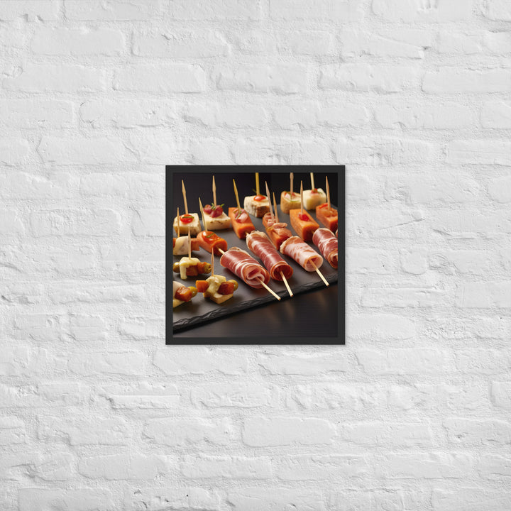 Pinchos de Jamn Framed poster 🤤 from Yumify.AI