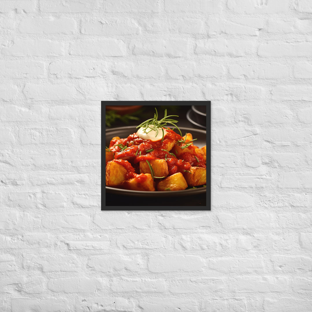 Patatas Bravas Framed poster 🤤 from Yumify.AI