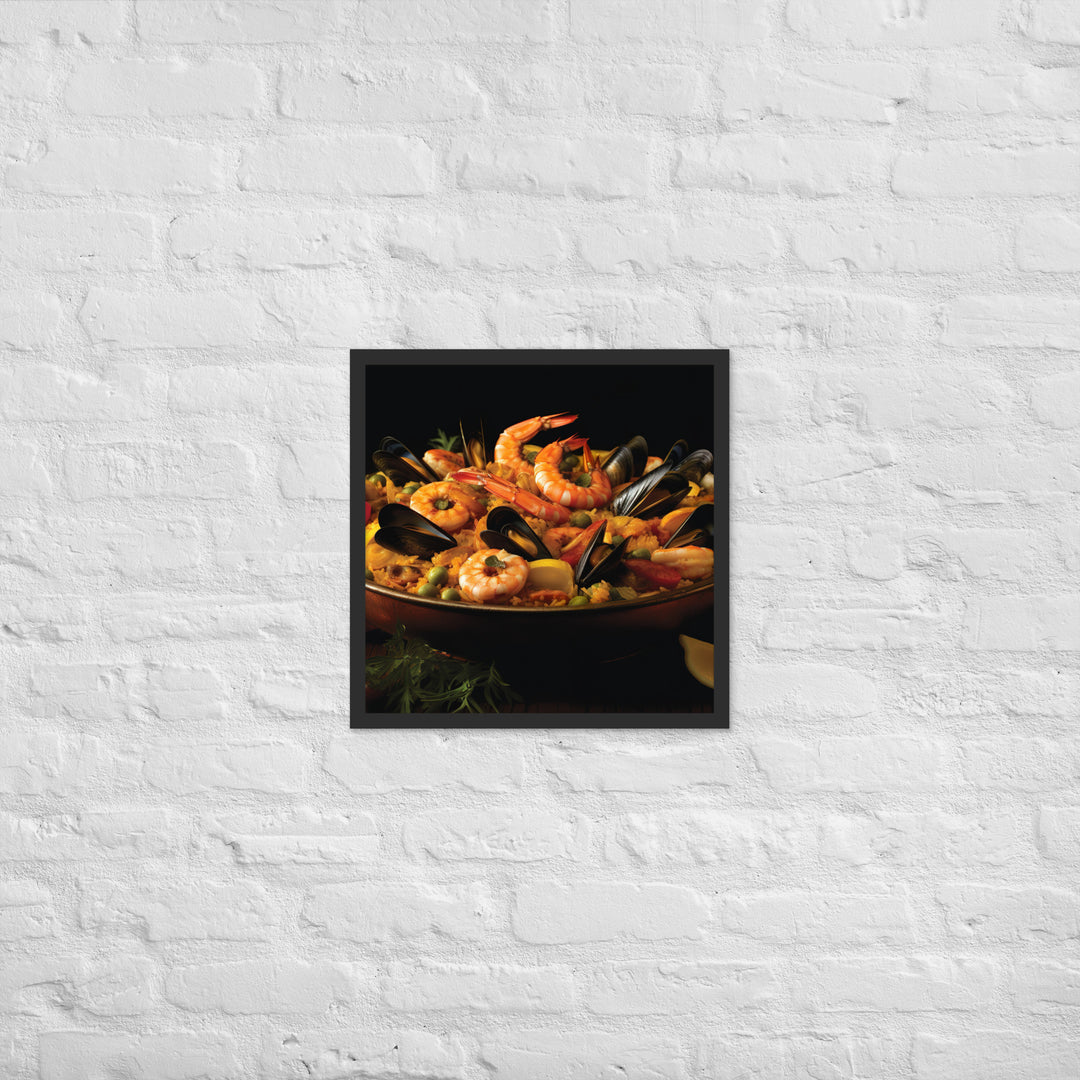 Paella Framed poster 🤤 from Yumify.AI