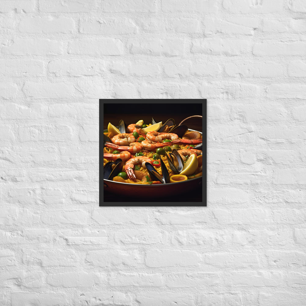 Paella Framed poster 🤤 from Yumify.AI