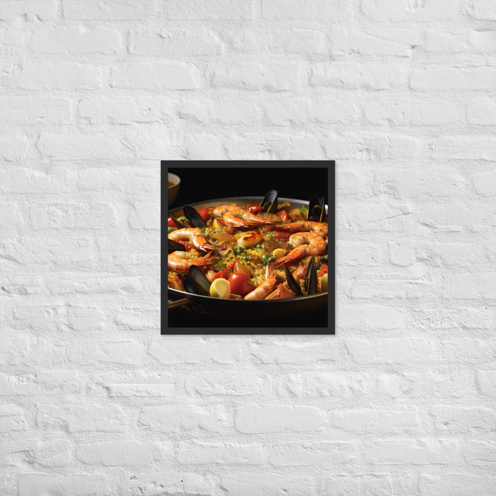 Paella Framed poster 🤤 from Yumify.AI