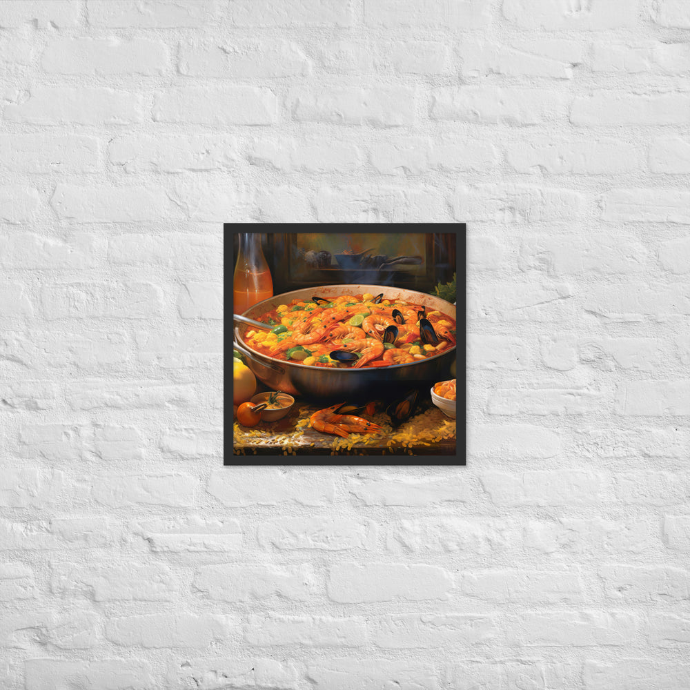 Paella Framed poster 🤤 from Yumify.AI