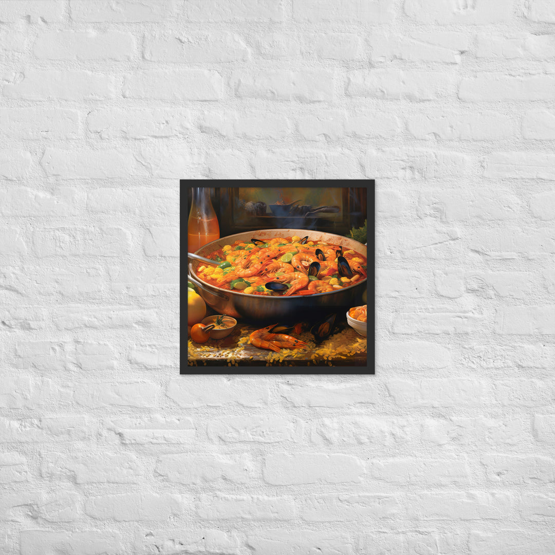 Paella Framed poster 🤤 from Yumify.AI