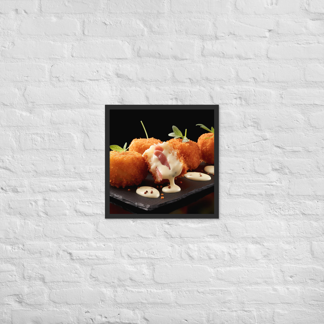 Jamn Serrano Croquettes Framed poster 🤤 from Yumify.AI