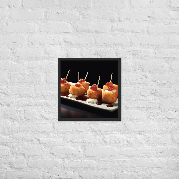 Jamn Serrano Croquettes Framed poster 🤤 from Yumify.AI