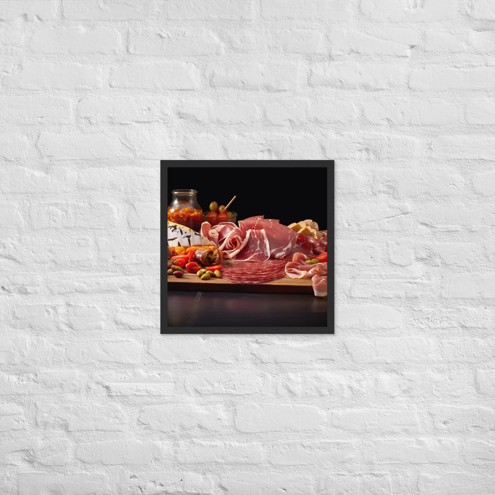 Jamn Ibrico Platter Framed poster 🤤 from Yumify.AI